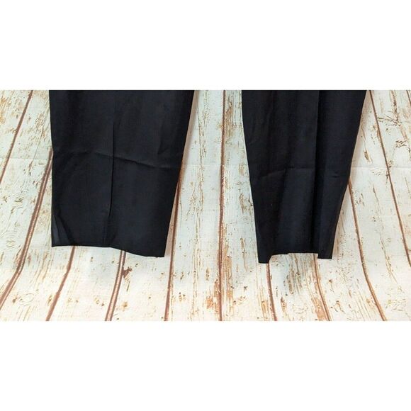 Stafford Mens 50x29 Black Dress Pants Coolmax Button Zip High Rise Big & Tall - Picture 4 of 12